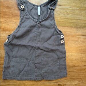 Button-Shoulder Pinafore Top